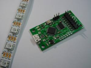 The USB_WS2812 board