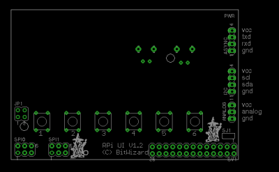 The RPi_UI PCB